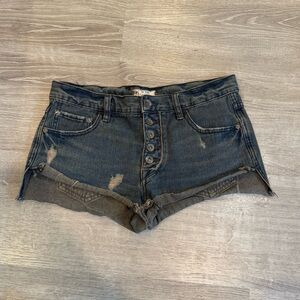 Free People Denim Jean Shorts Size 25